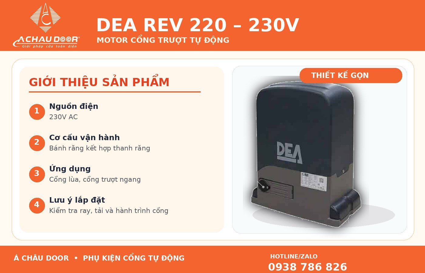 02 DEA REV220 230V GIOI THIEU