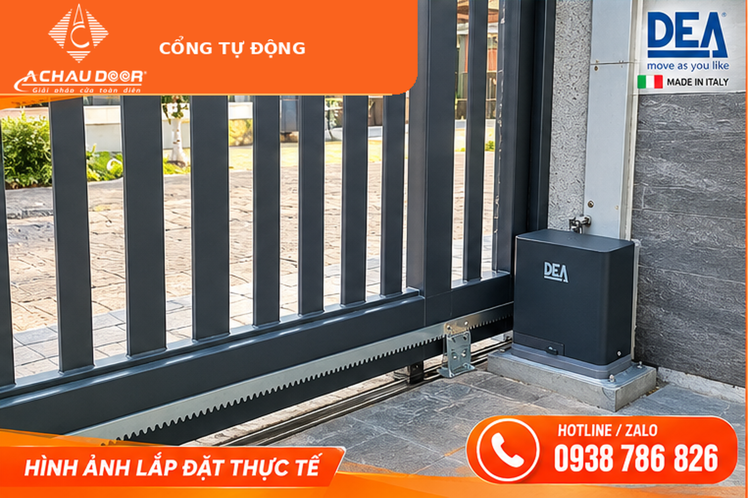03 Anh lap dat thuc te DEA LIVI 900kg 230V
