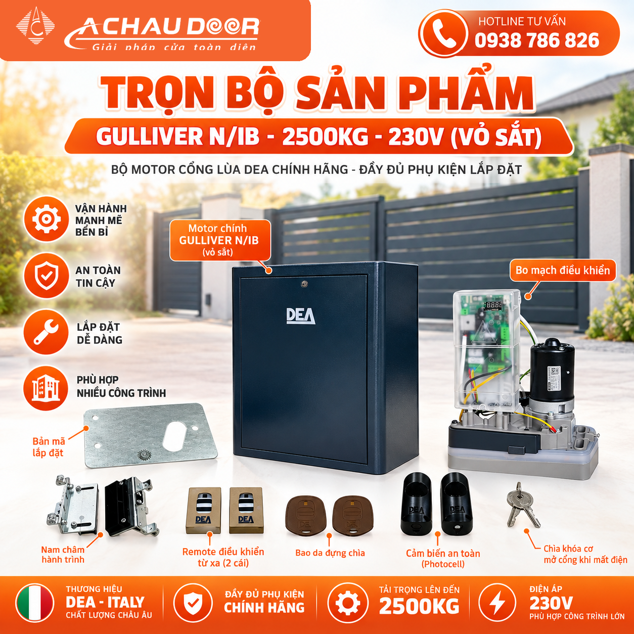 04 Anh phu kien GULLIVER NIB 2500kg 230V LOGO CHUAN