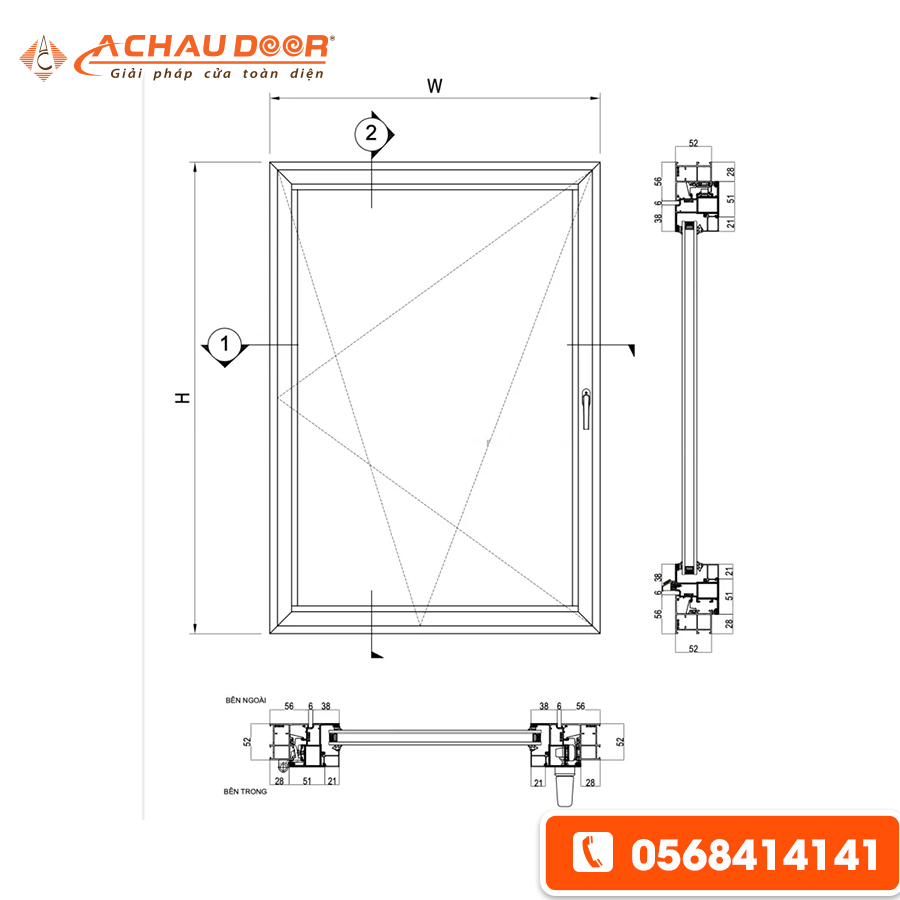 Kích thước cửa sổ