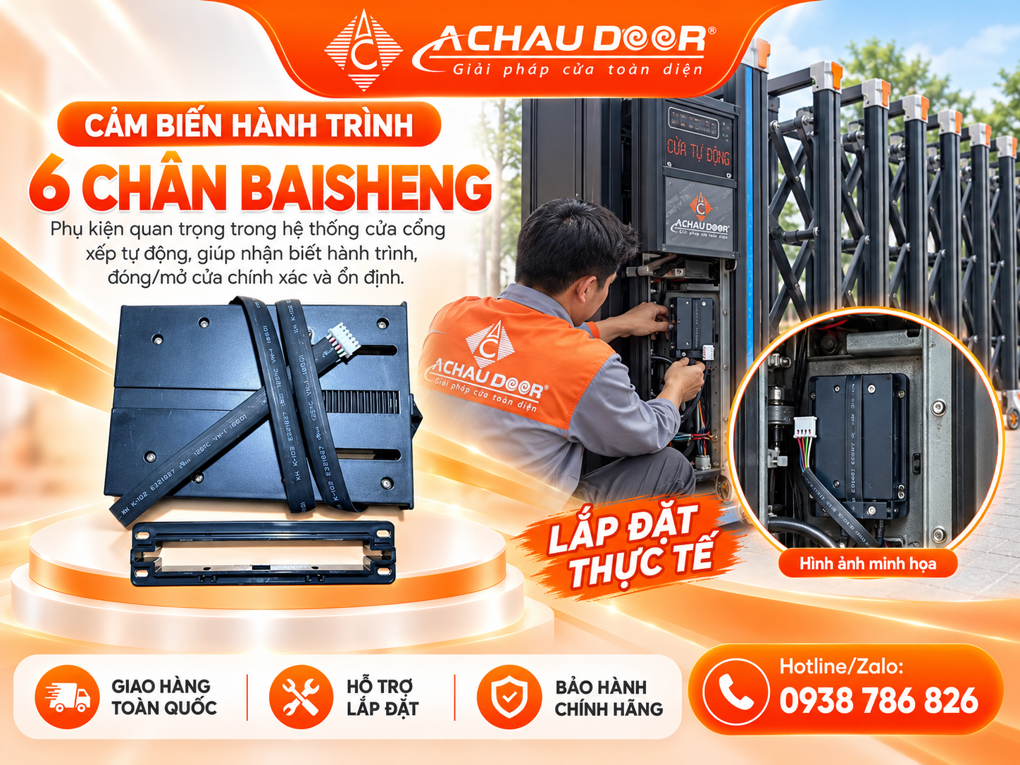 Cảm Biến Hành Trình 6 Chân Baisheng 3 6 chan baiseng 1