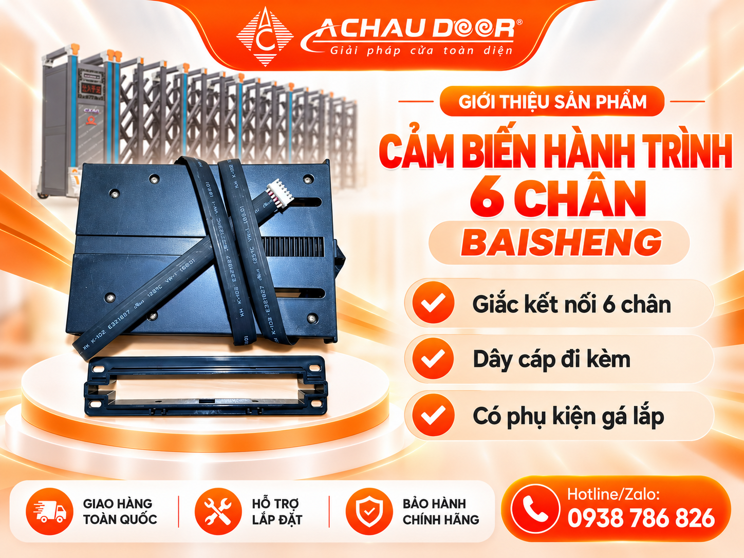 Cảm Biến Hành Trình 6 Chân Baisheng 2 6 chan baiseng 2