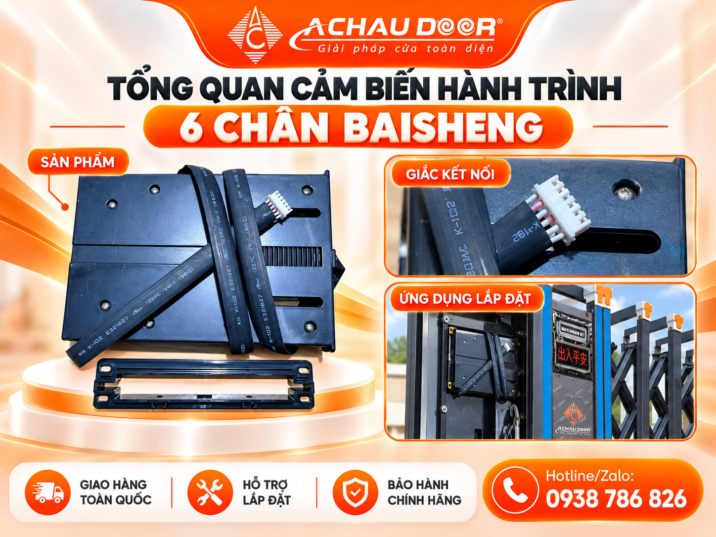 Cảm Biến Hành Trình 6 Chân Baisheng 4 6 chan baiseng 3