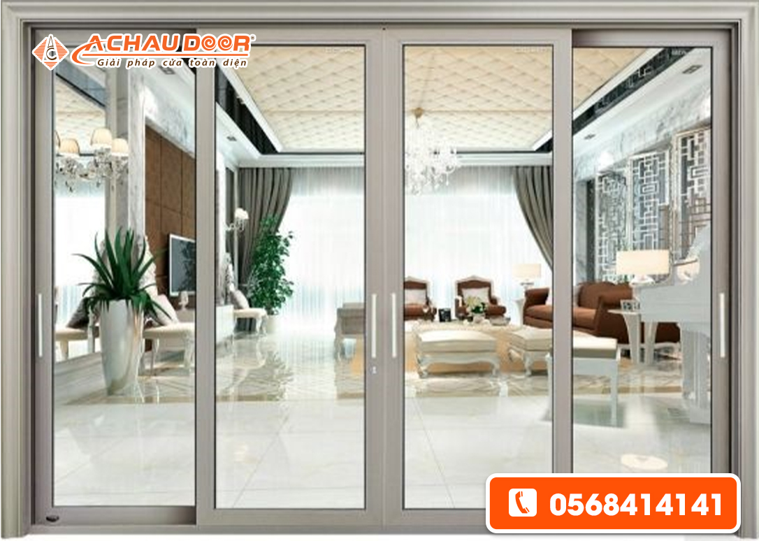 Cửa Sổ Mở Trượt 4 Cánh Nhôm Xingfa