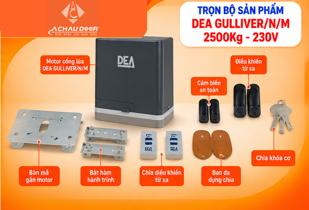 DEA GULLIVER 2500KG 230V 04 Tron bo phu kien LOGO GOC