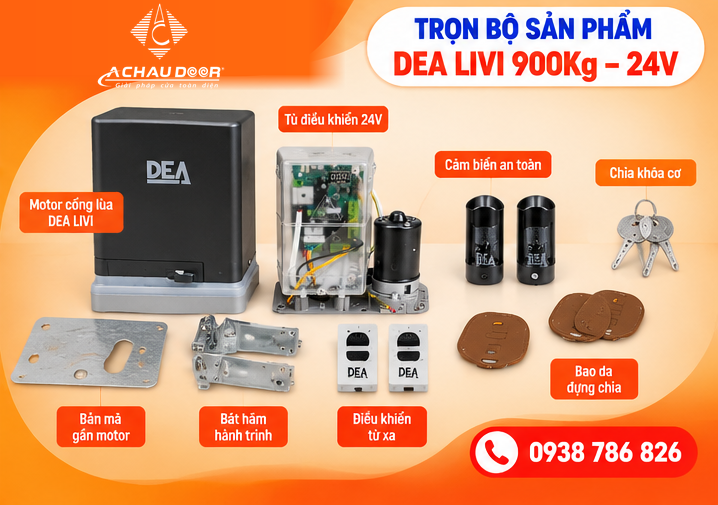 DEA LIVI 900kg 24V 04 Tron bo phu kien