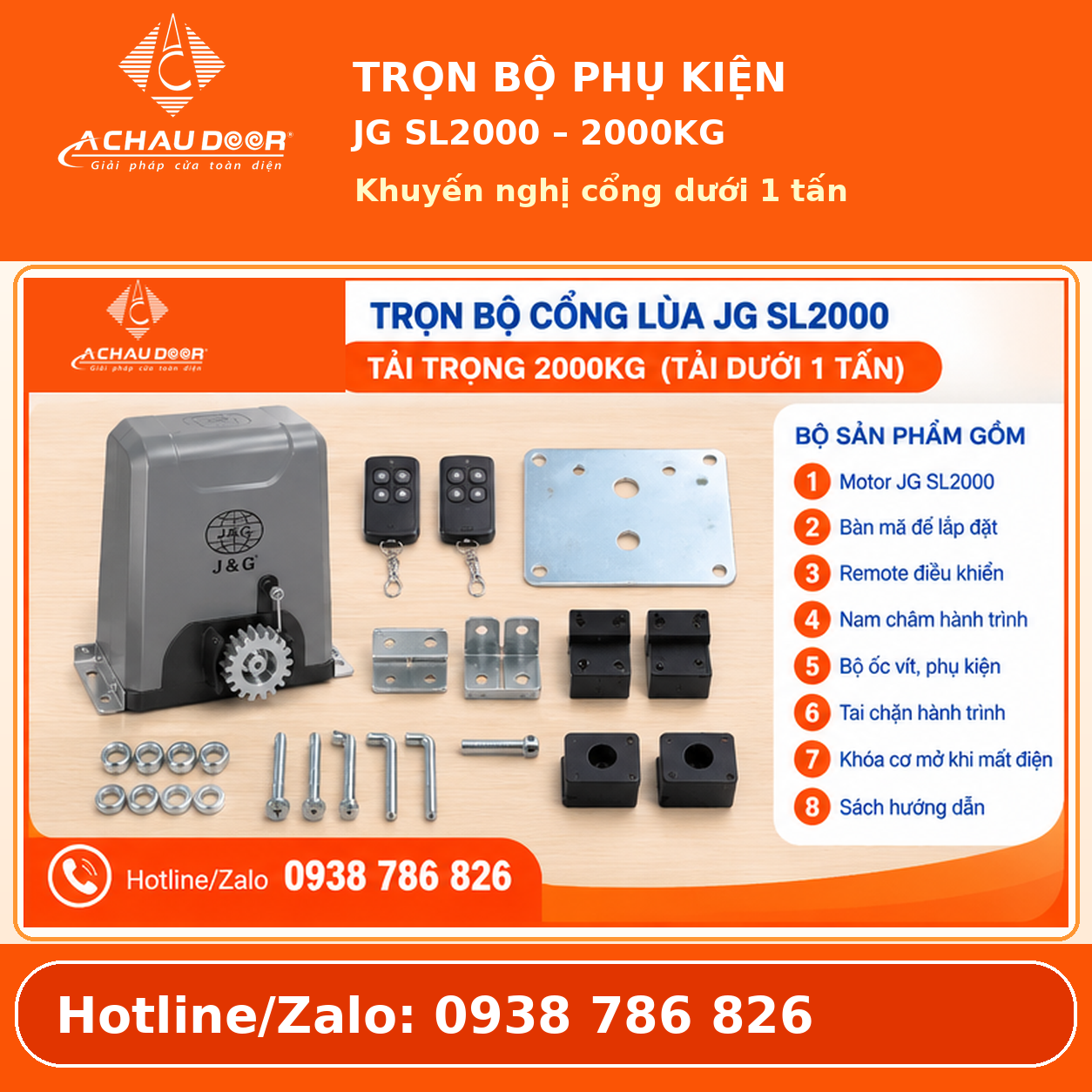 JG SL2000 04 tron bo phu kien LOGO CHUAN
