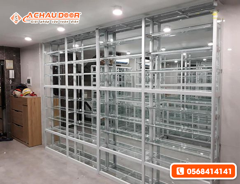 Mẫu tủ thuốc tây nhôm kính bền đẹp giá tốt cho nhà thuốc 4 Tủ thuốc tây nhôm kính