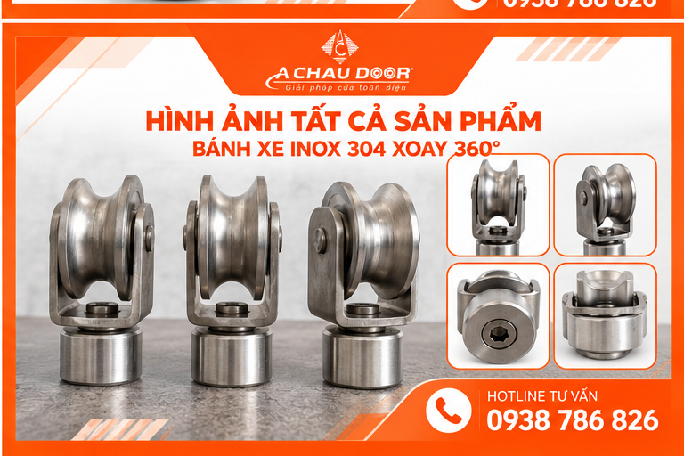 banh xe inox 304 xoay 2