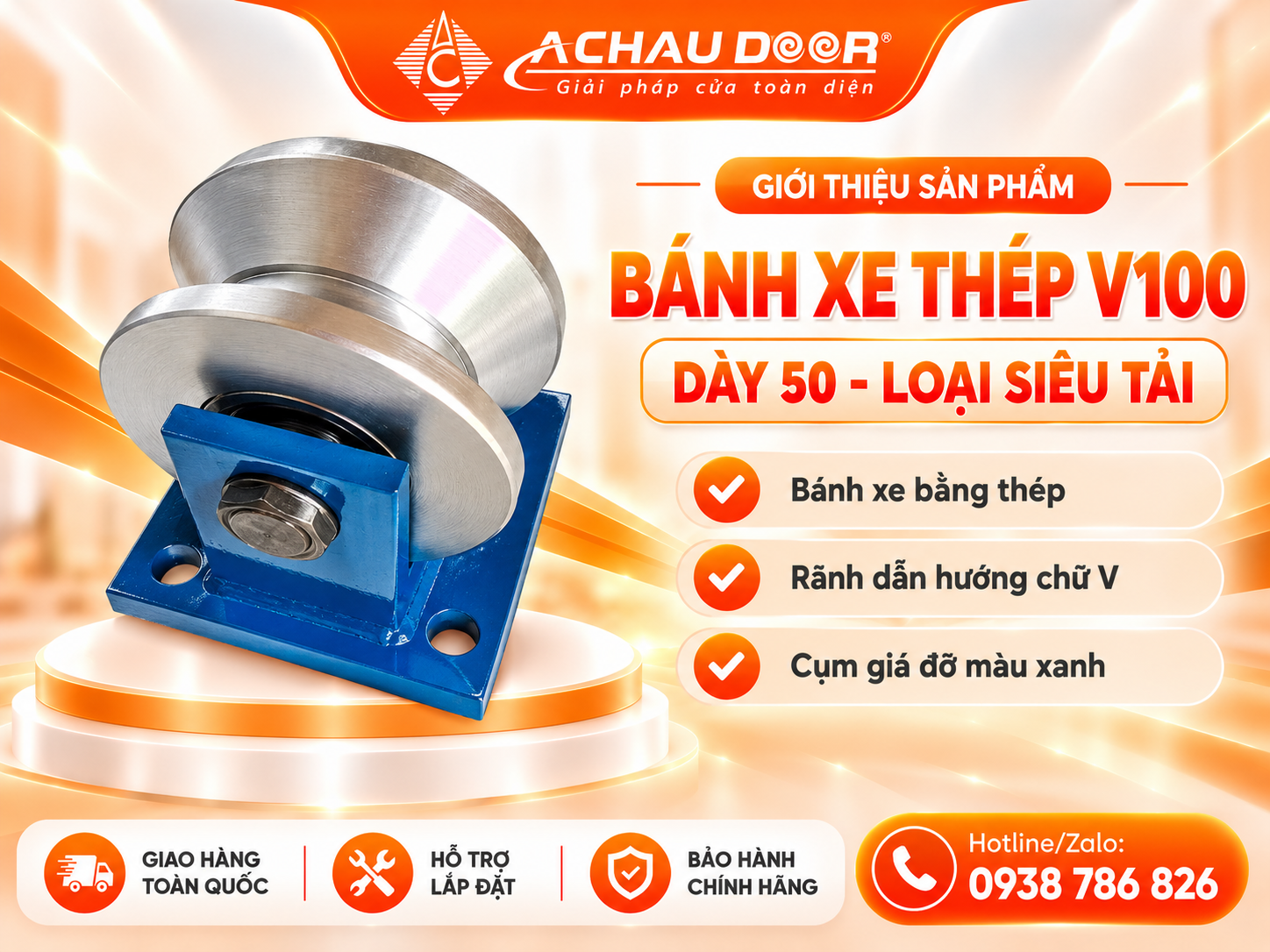 banh xe thep v100