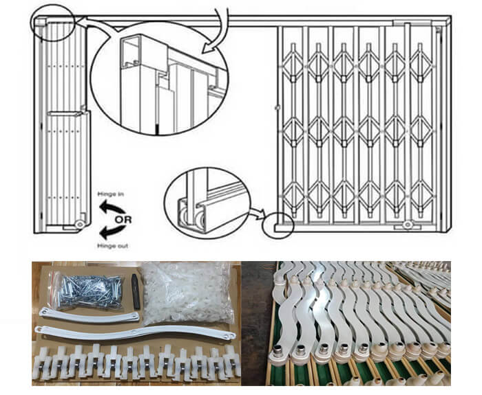 kích thước cửa kéo sắt