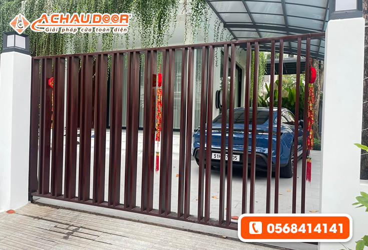 cửa cổng trượt ngang