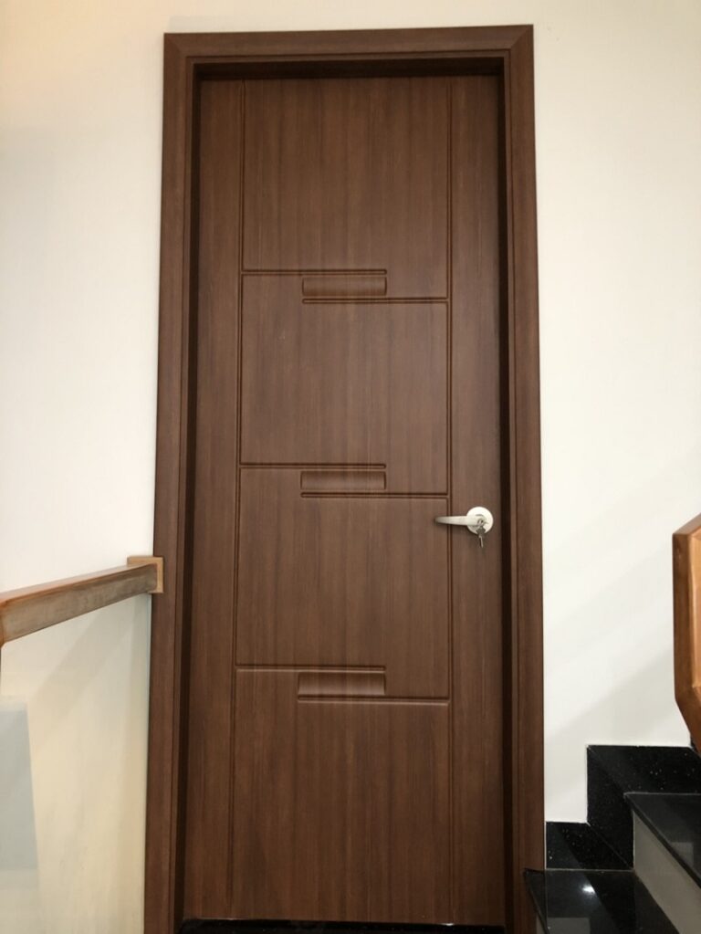 cửa nhôm giả gỗ phòng ngủ