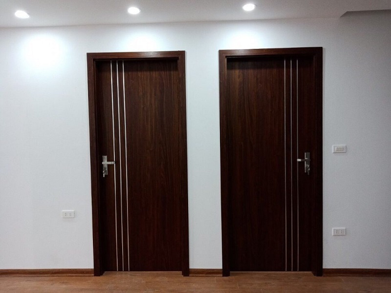 cửa nhôm giả gỗ phòng ngủ