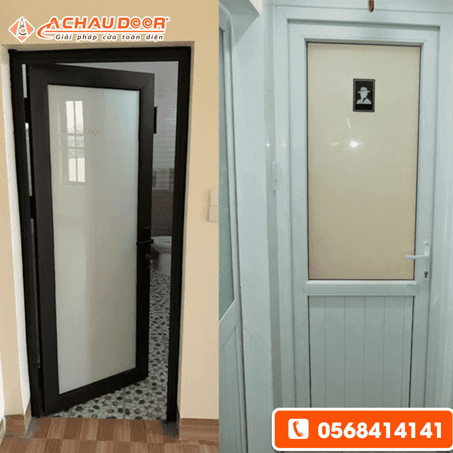 cửa nhôm kính nhà vệ sinh