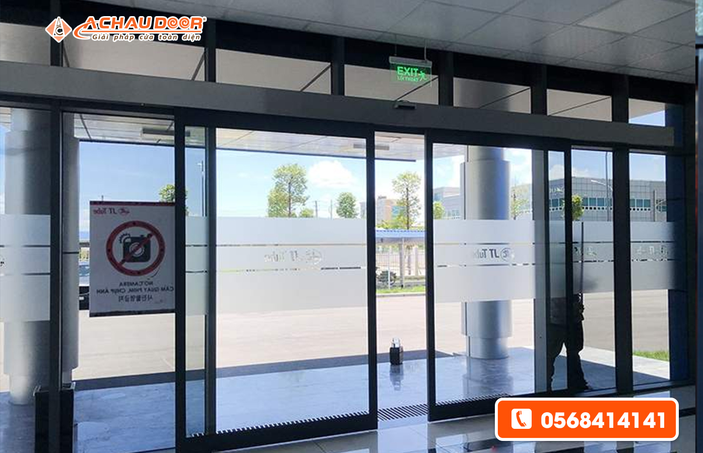 cửa trượt xếp lớp tự động